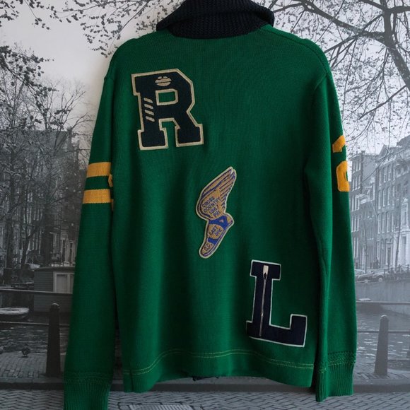 Polo Ralph Lauren Cardigan Letterman Cardigan - Picture 8 of 8